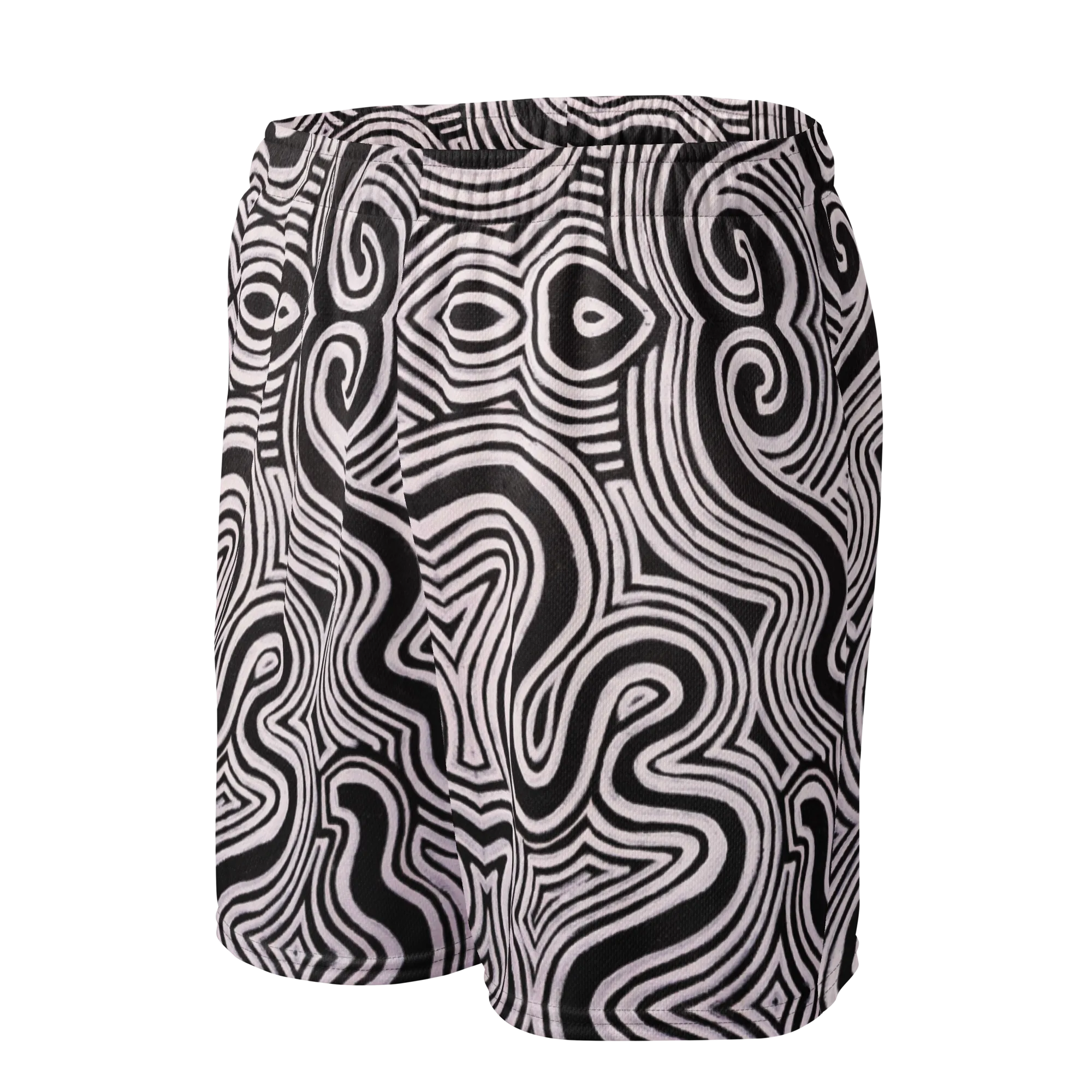 Soft Athletic Shorts (100% Recycled Material)- "Record Player" Design