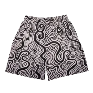 Soft Athletic Shorts (100% Recycled Material)- "Record Player" Design