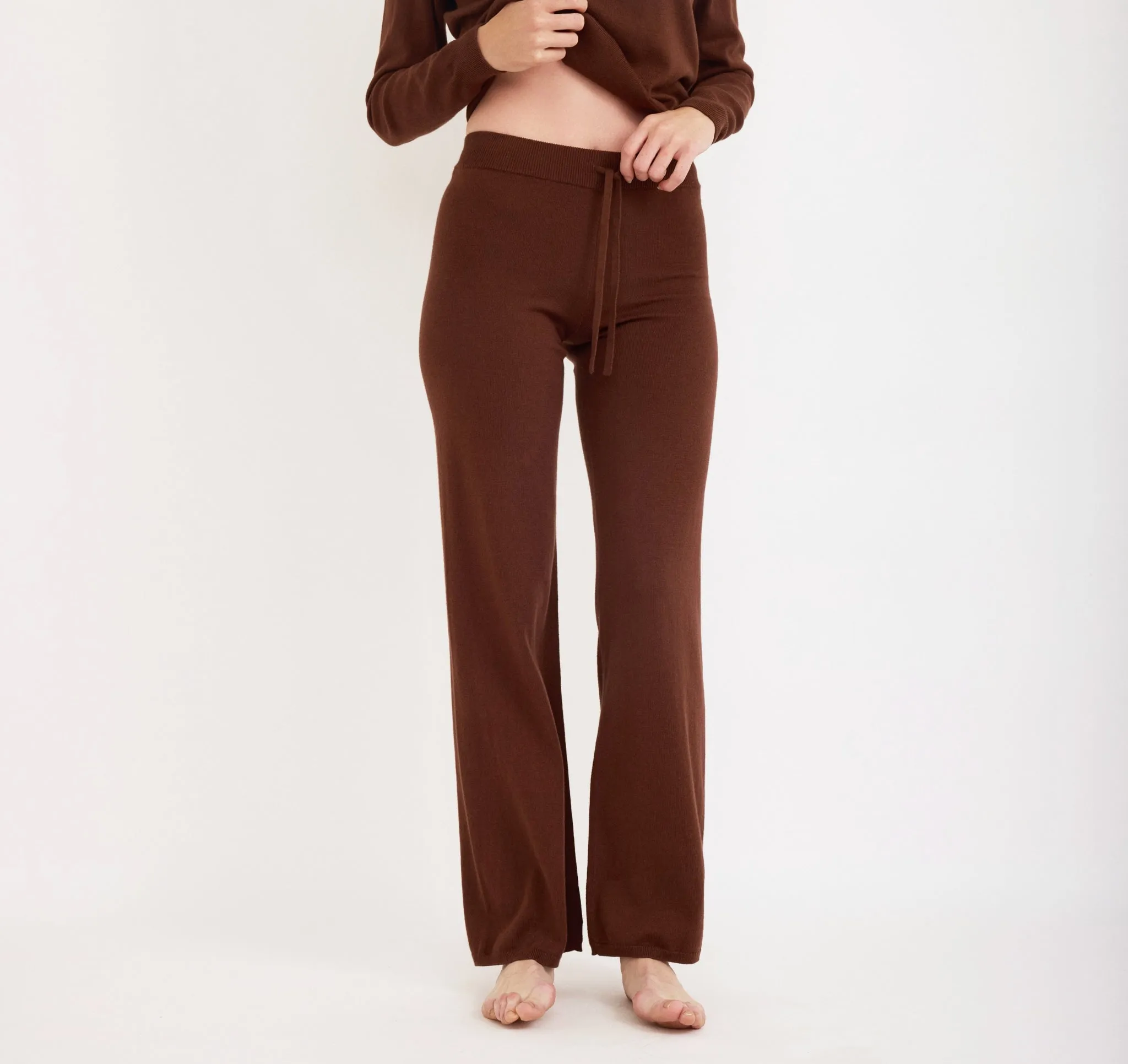 Soft Knit Straight Leg Pants