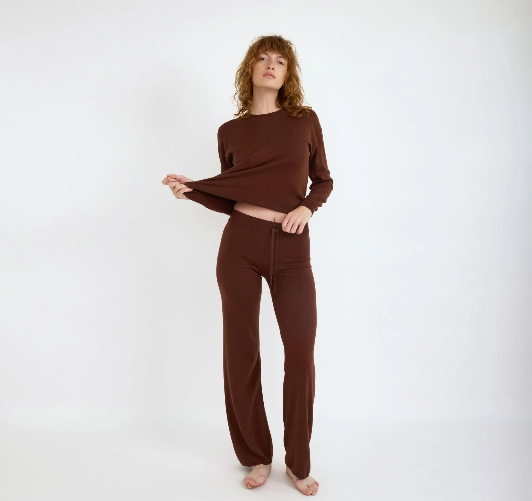 Soft Knit Straight Leg Pants