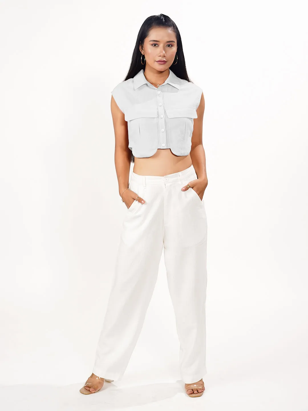 Solid Collared Shirt