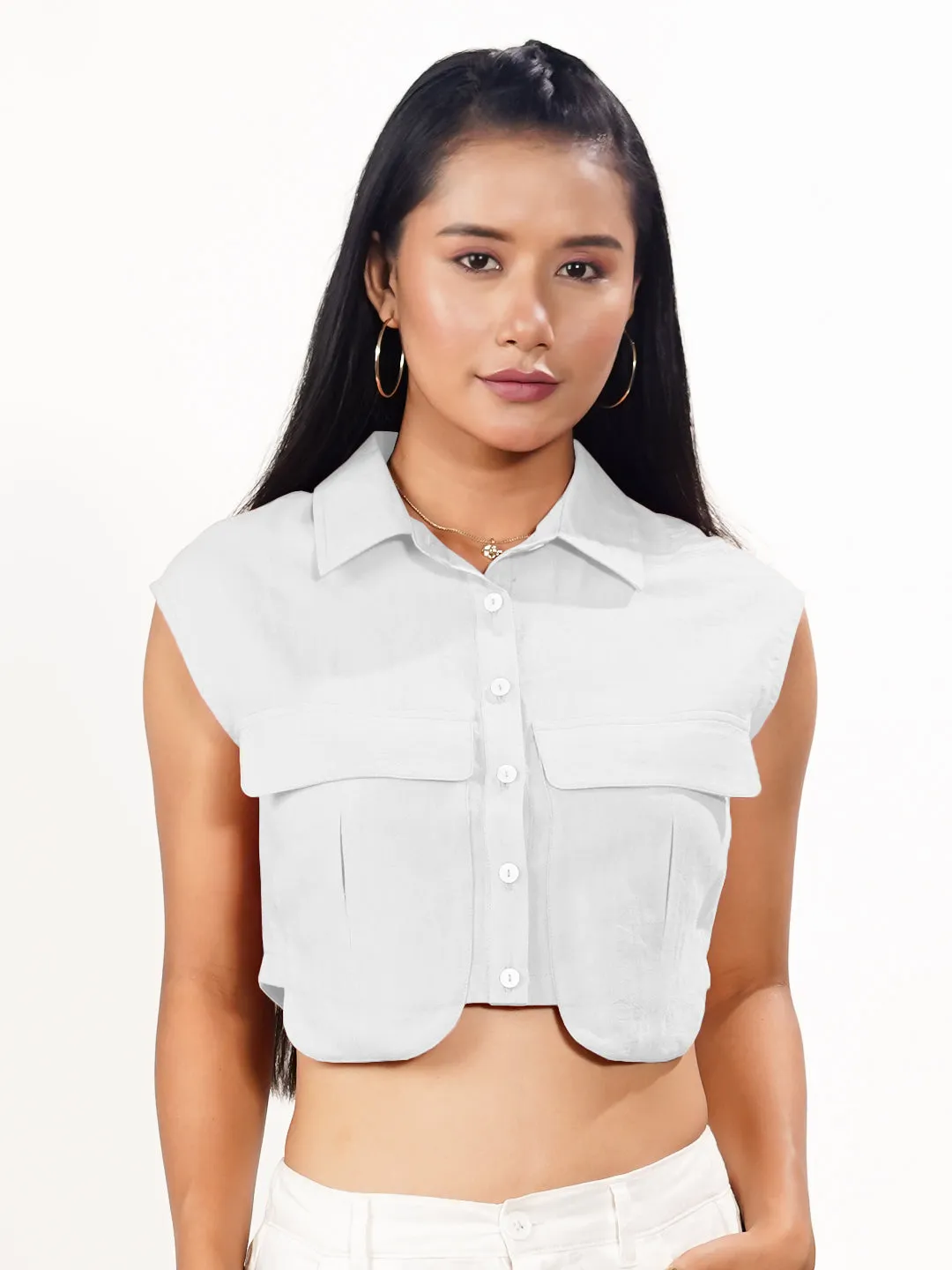 Solid Collared Shirt