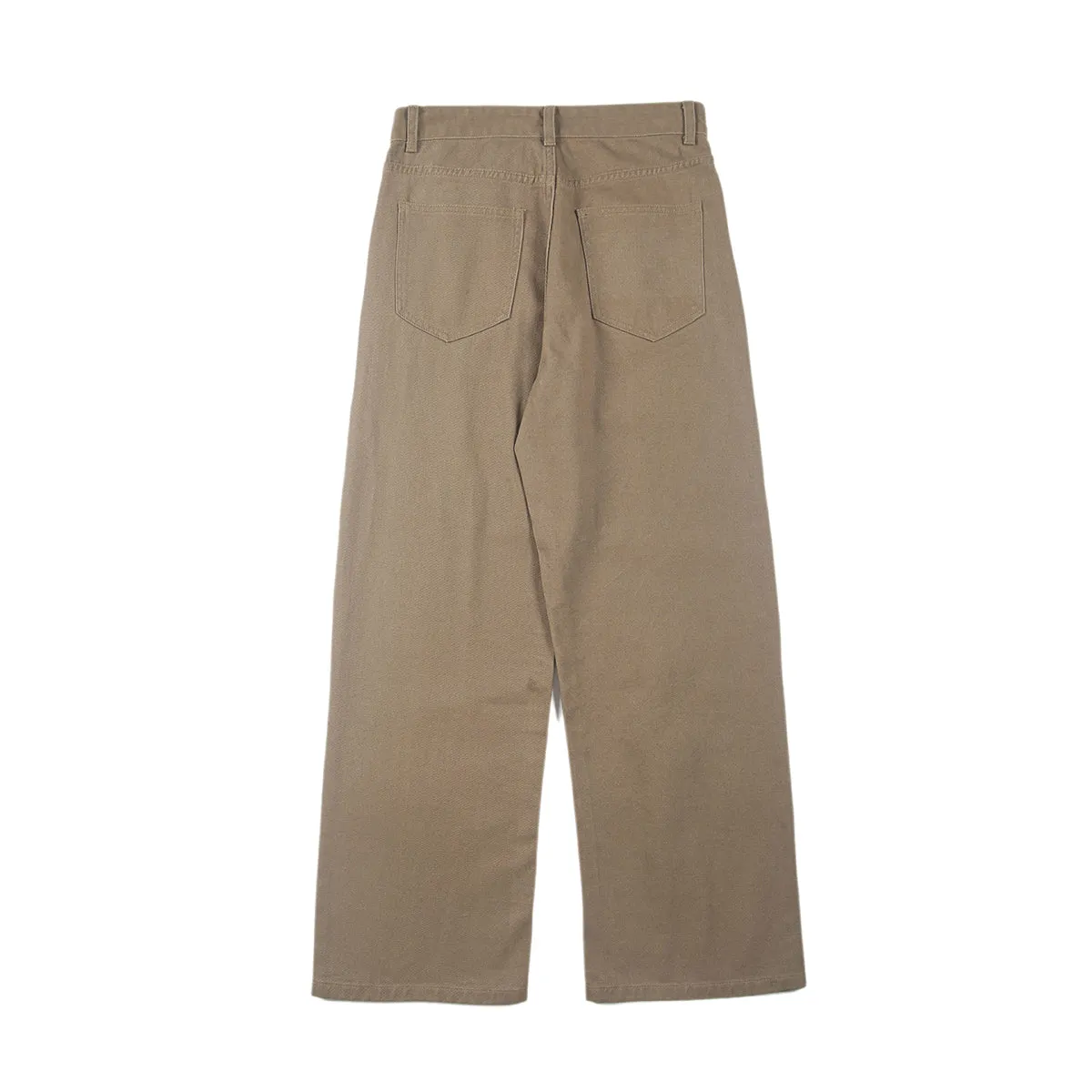 Solid Color Straight Leg Jeans