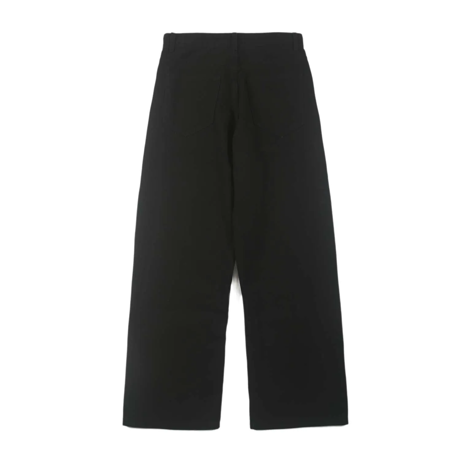 Solid Color Straight Leg Jeans