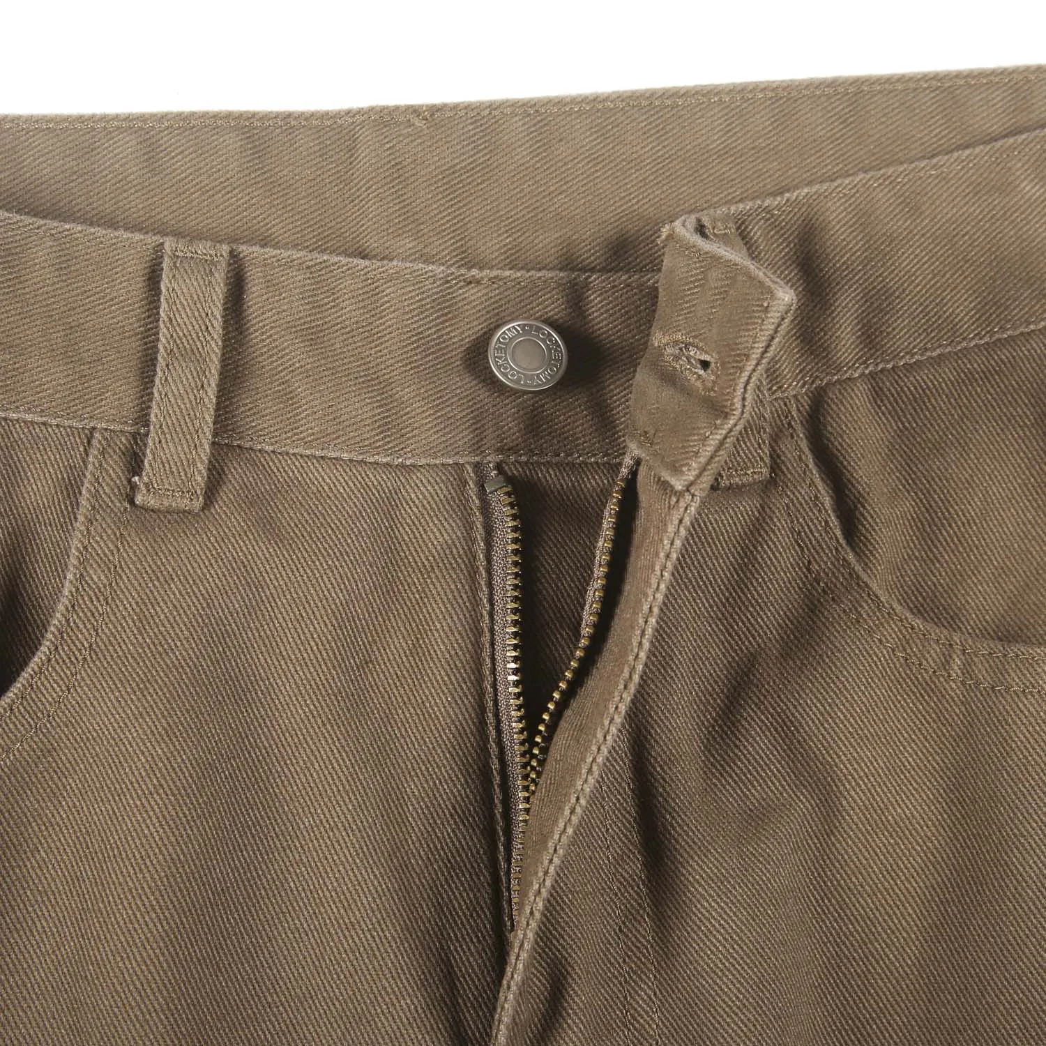 Solid Color Straight Leg Jeans
