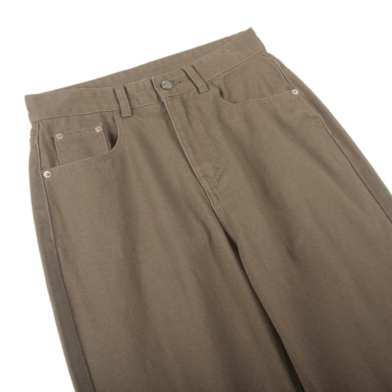 Solid Color Straight Leg Jeans