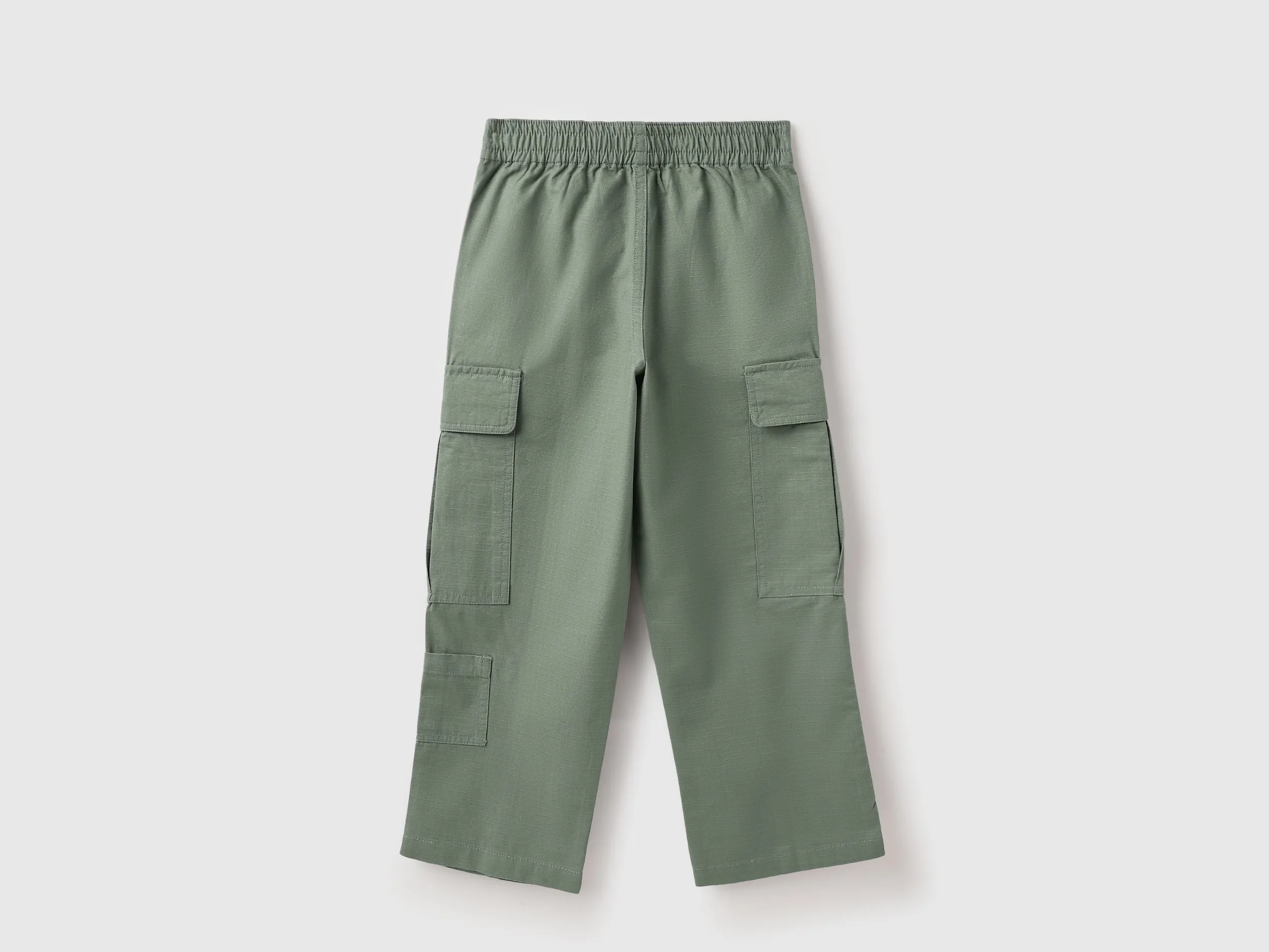 Solid Loose Fit Cargo Pants