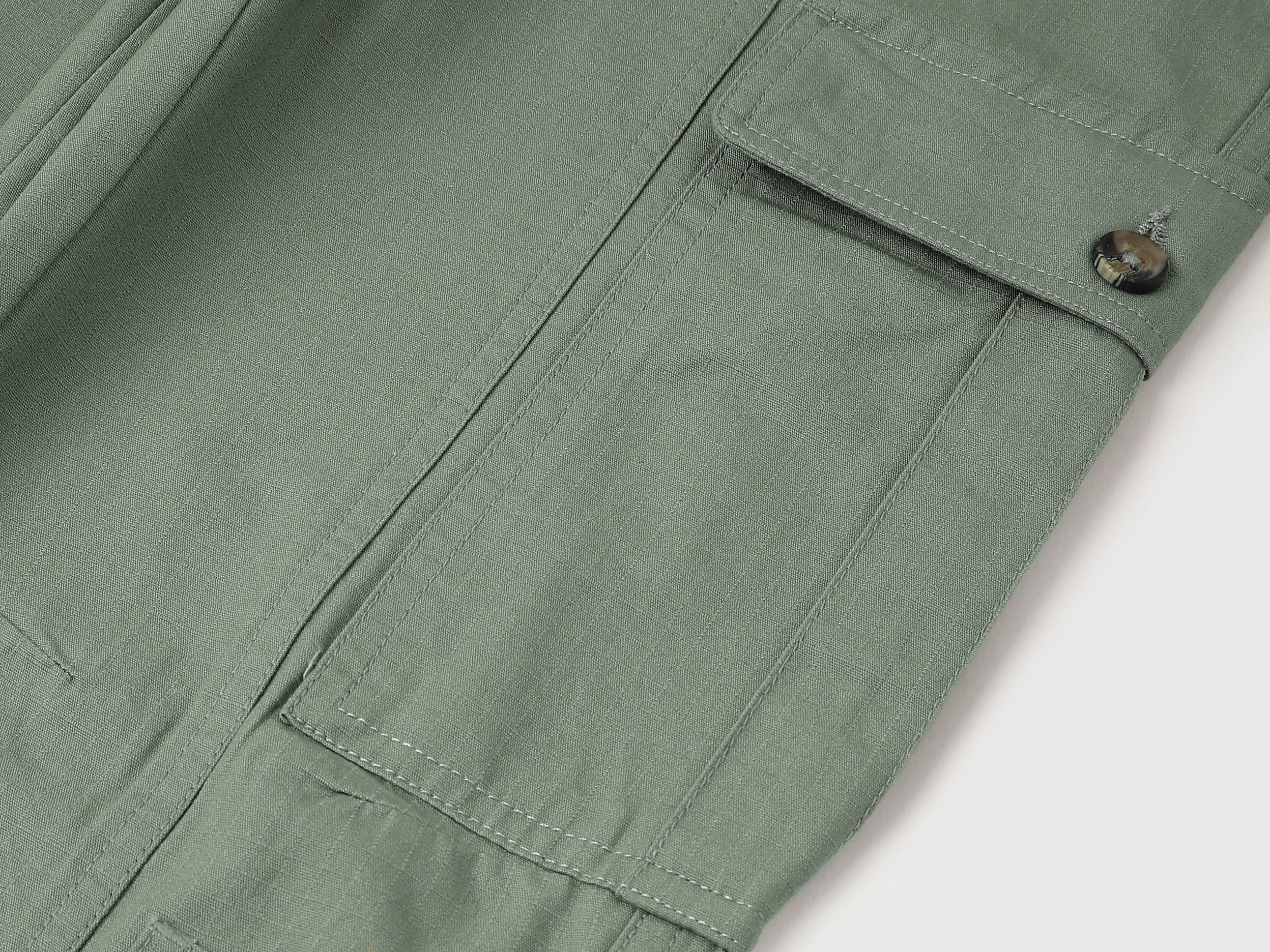 Solid Loose Fit Cargo Pants