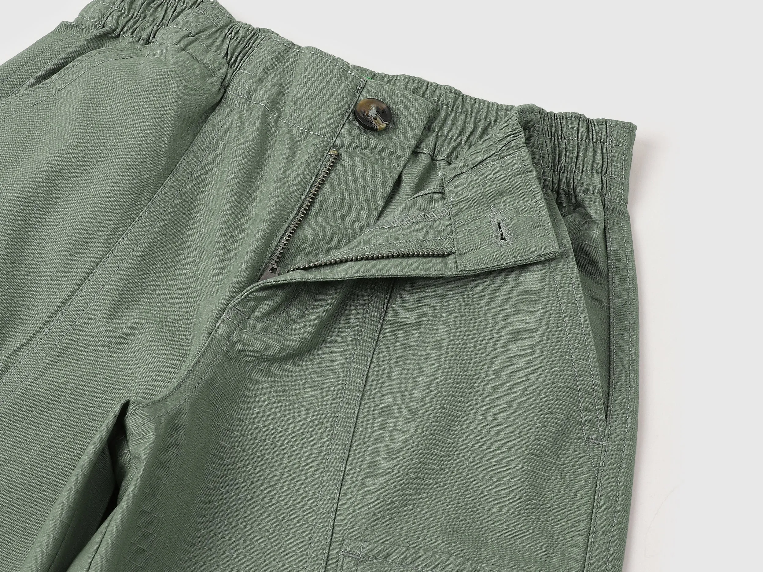 Solid Loose Fit Cargo Pants