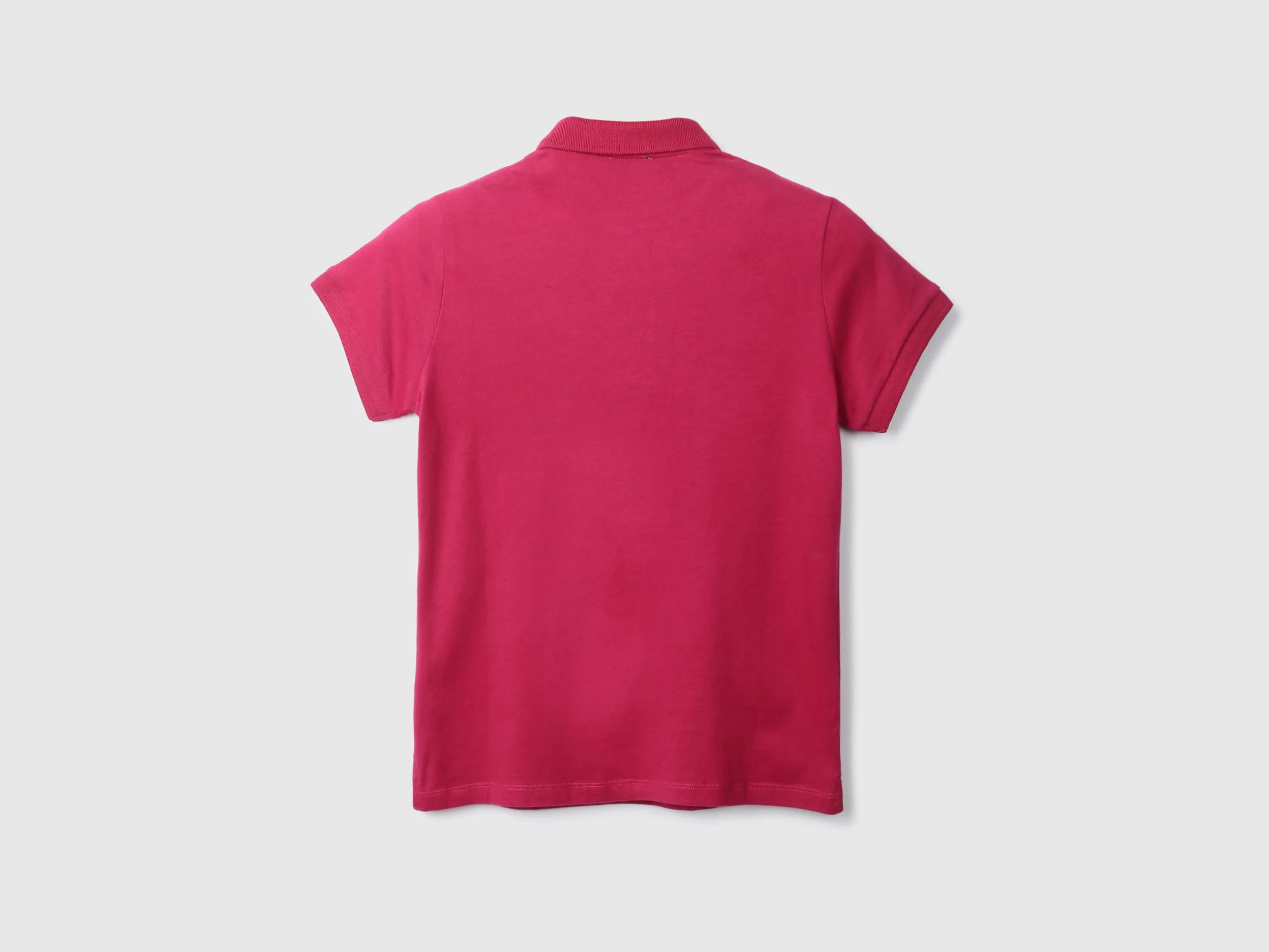 Solid Magenta Polo T-Shirt
