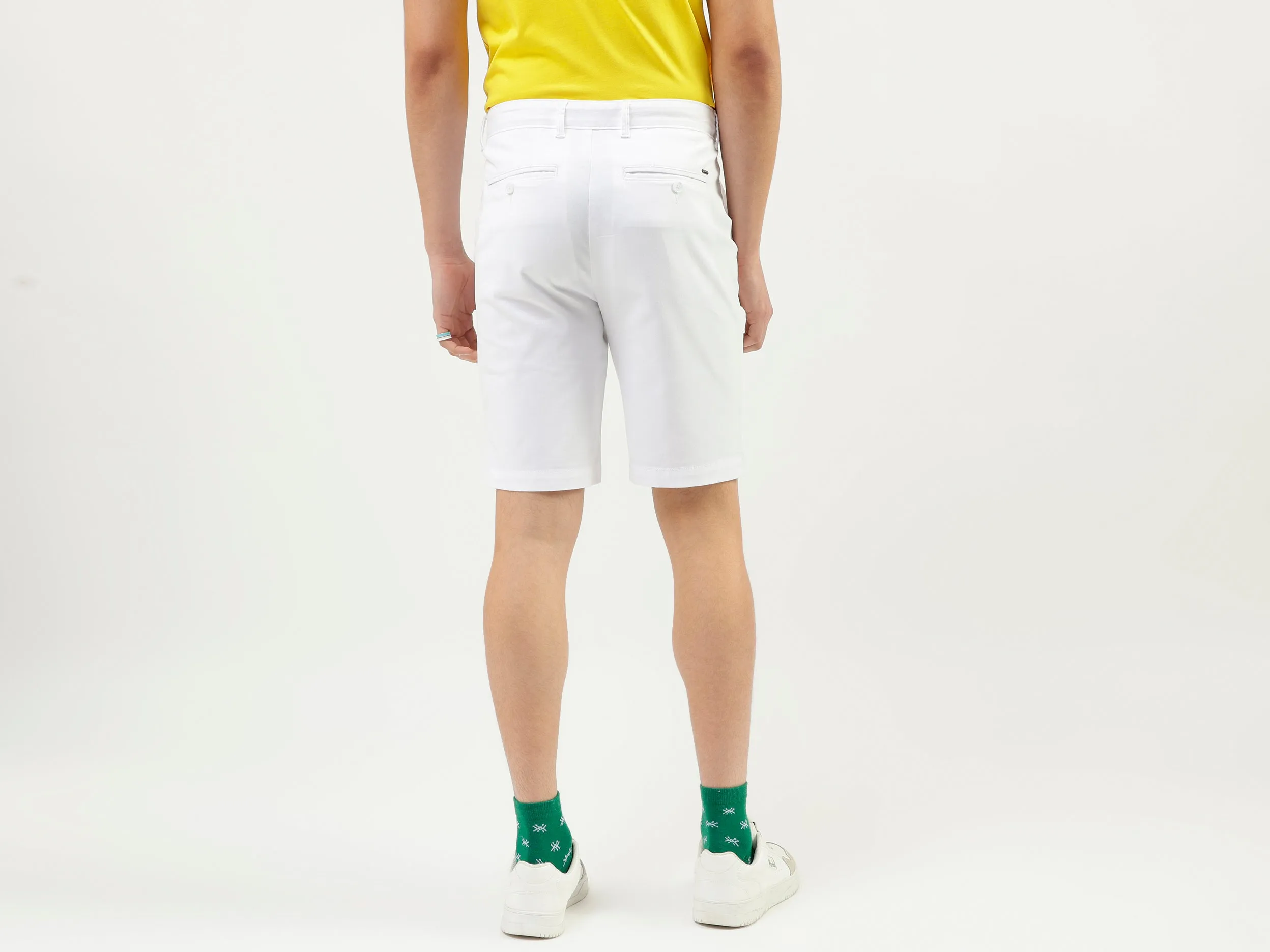 Solid Slim Fit Shorts