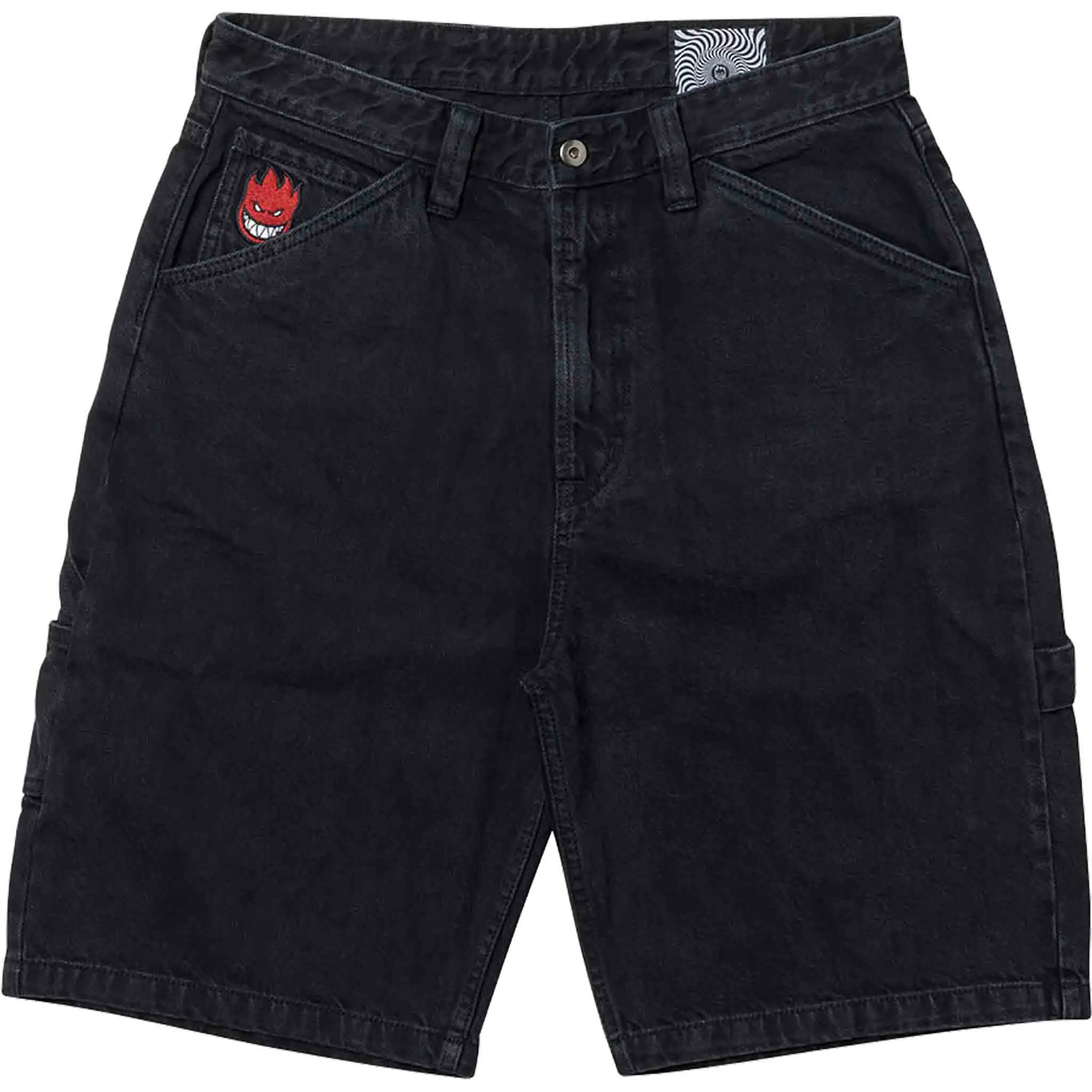 Spitfire Bighead Fill Denim Shorts Black