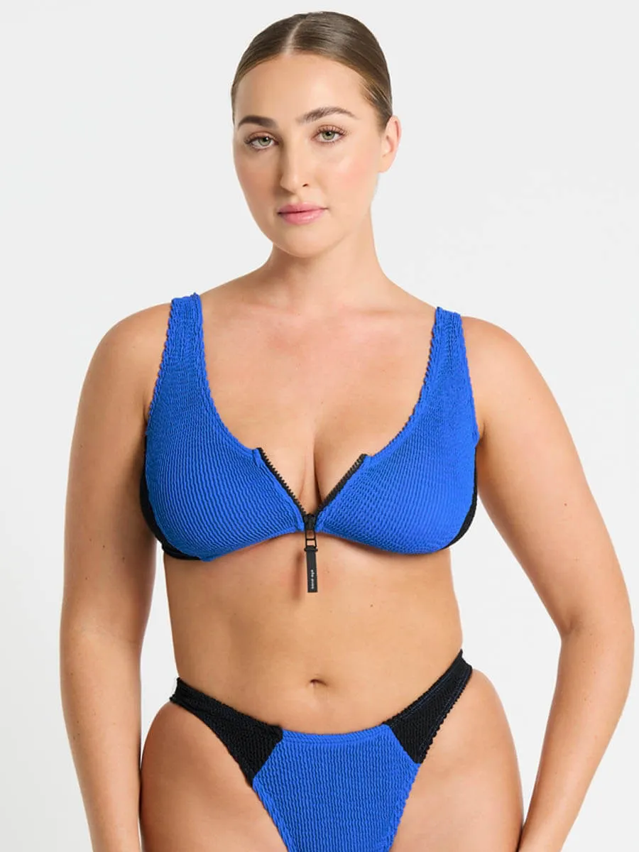 Splice Scout Crop Top in Cobalt/Black