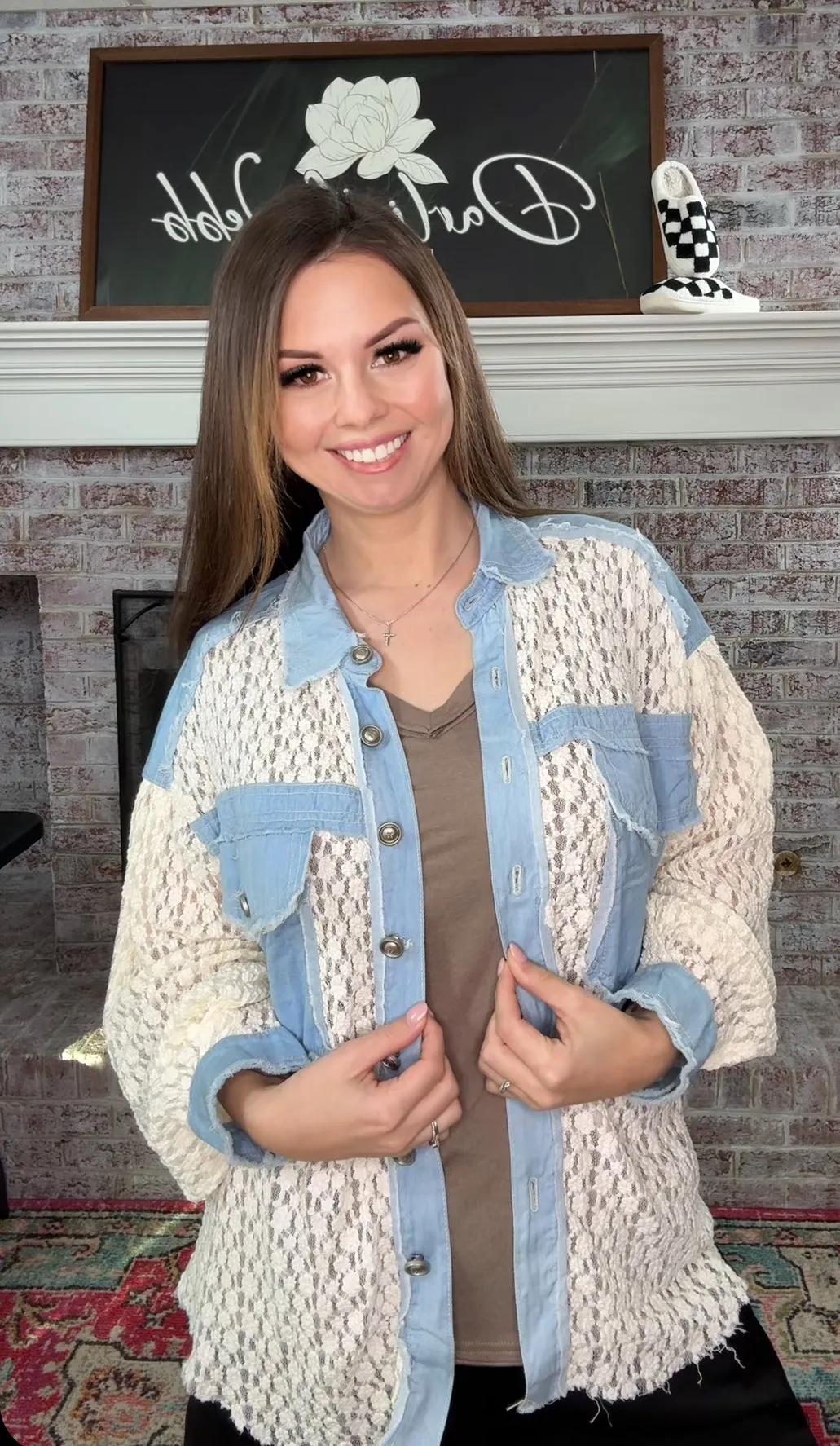 Spring Blues Button Up (POL)