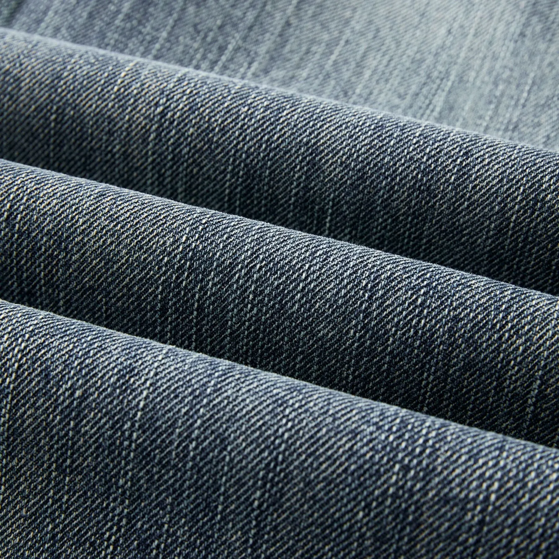 Straight Leg Faded Denim Pants