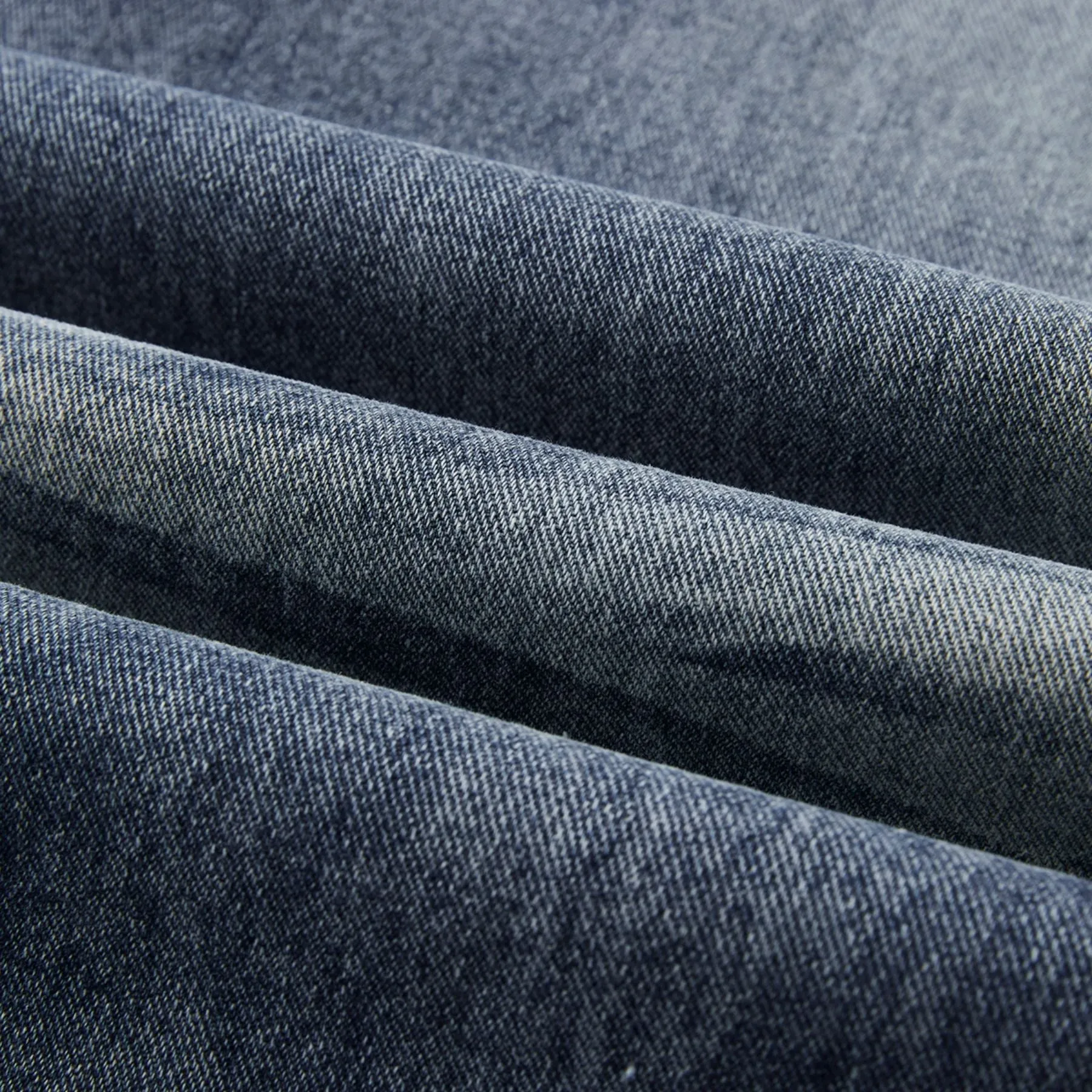 Straight Leg Whiskers Blue Jeans