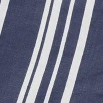 Striped Pattern Relaxed Fit Blue Shorts