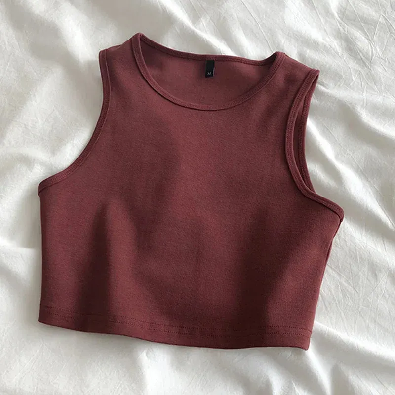 Summer Retro Crop Top for Women