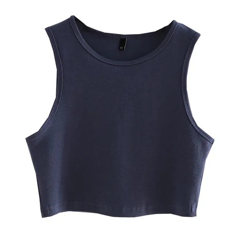 Summer Retro Crop Top for Women