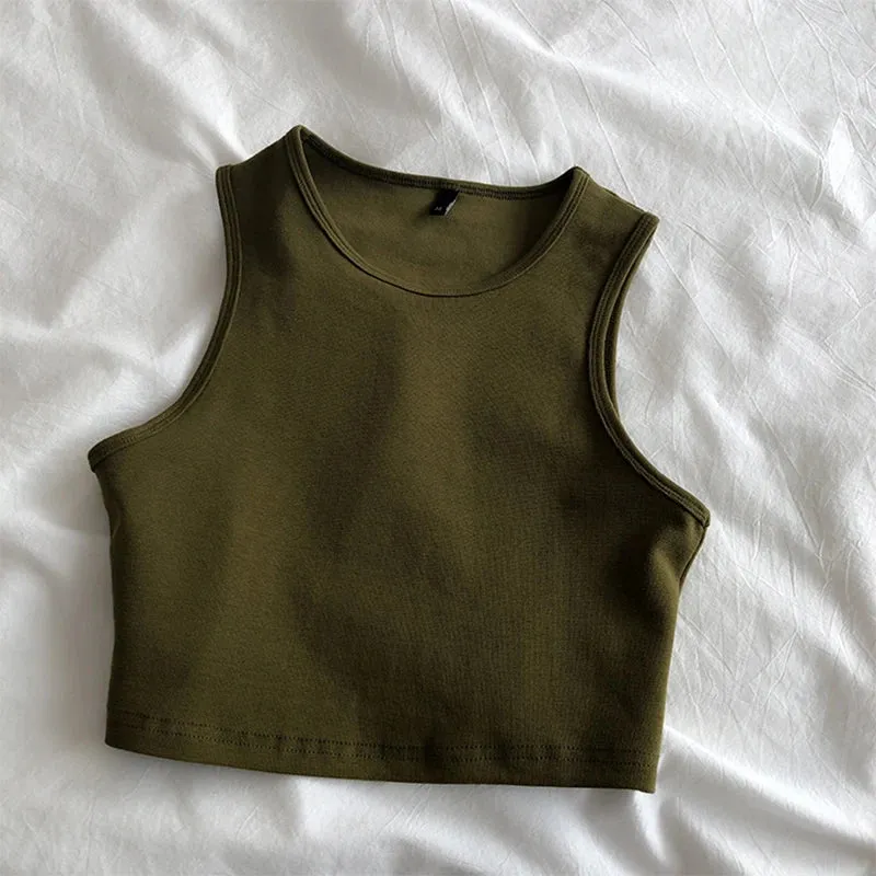 Summer Retro Crop Top for Women