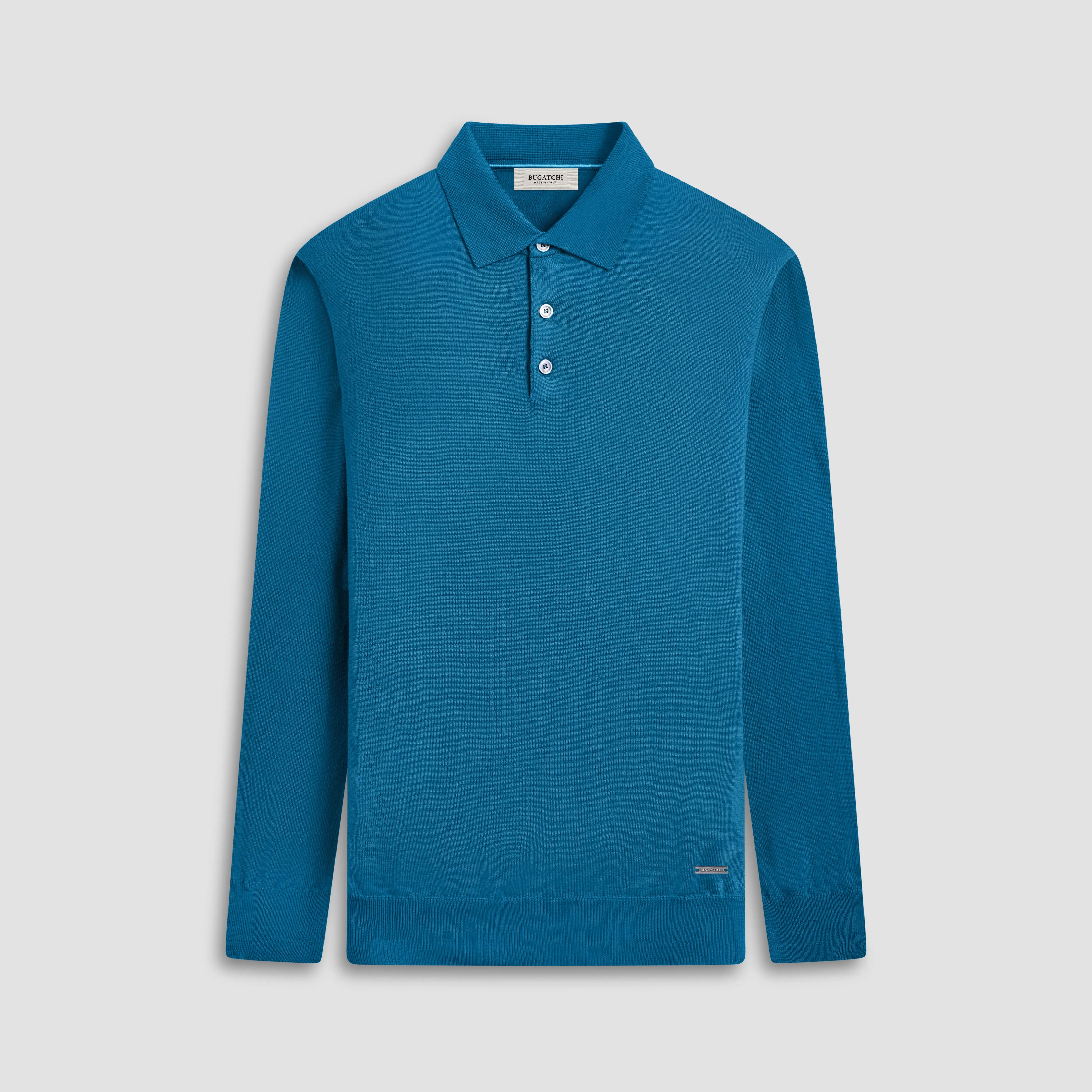 Super Merino Solid Polo Sweater