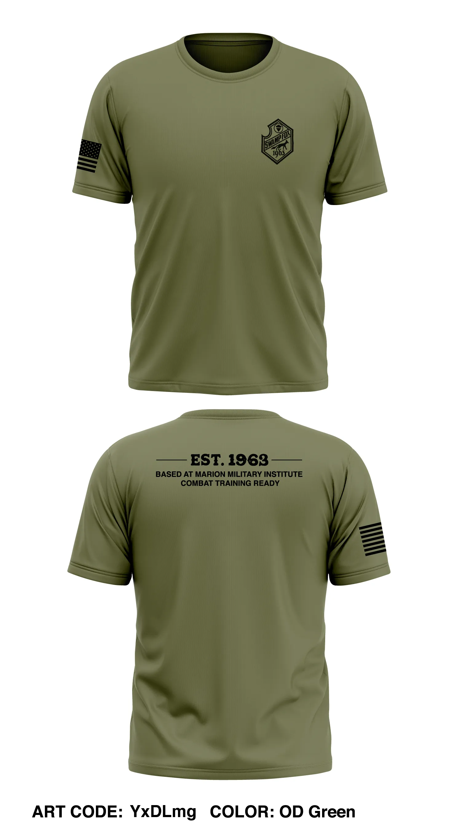 SWAMPFOX Tactical Unit division  Store 1 Core Men's SS Performance Tee - YxDLmg