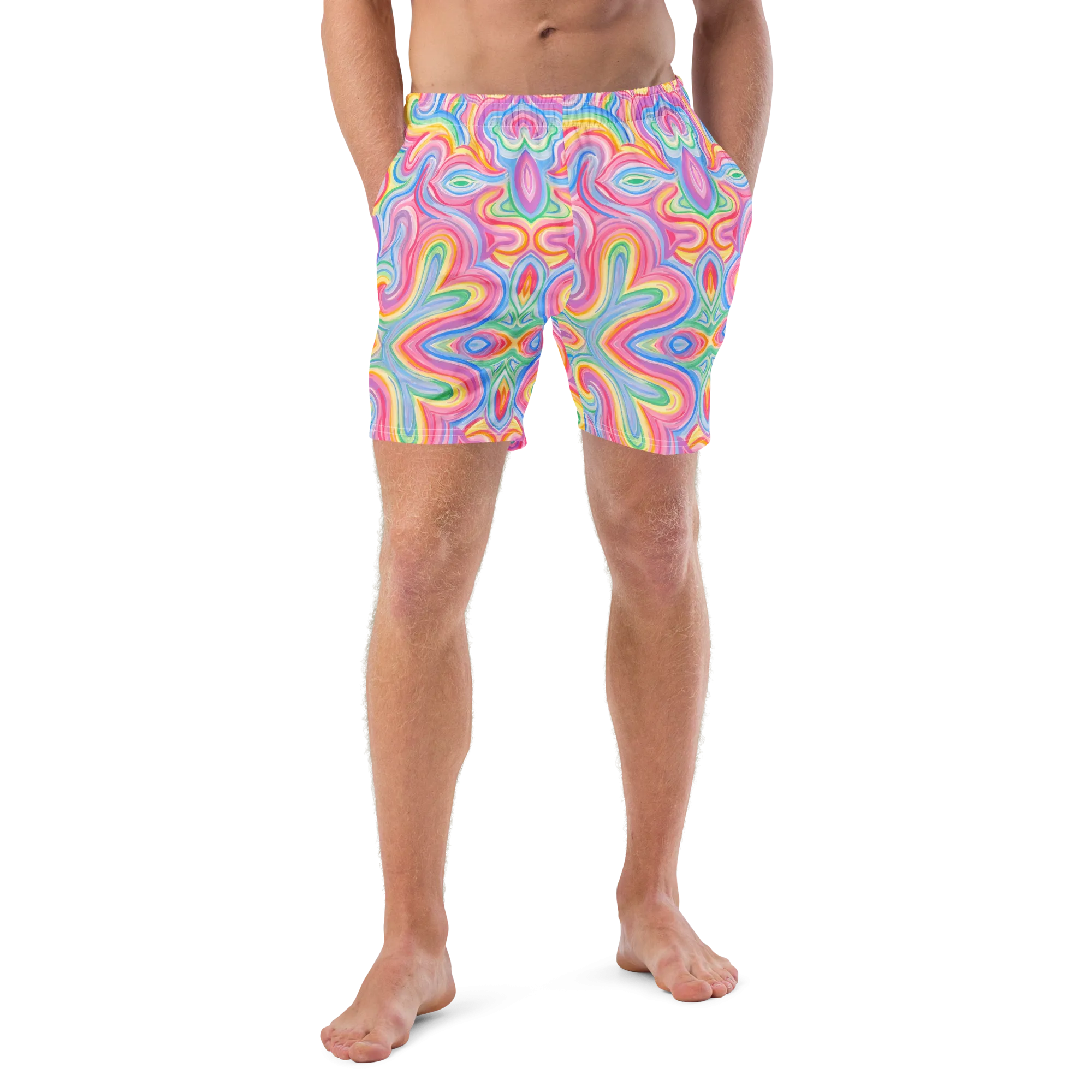 Swim Trunks ( Secret Internal Pocket)- "Unicorn" Design