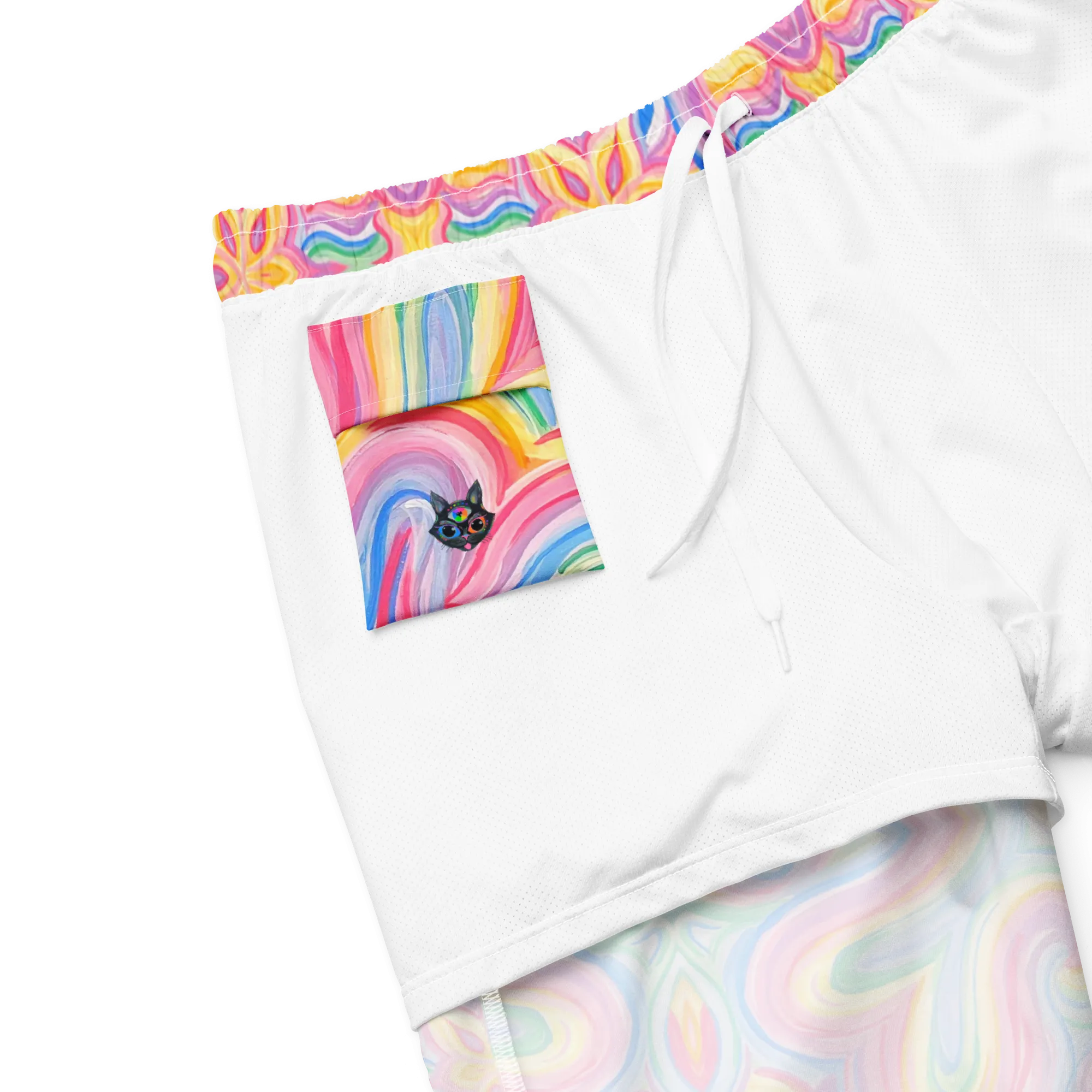 Swim Trunks ( Secret Internal Pocket)- "Unicorn" Design
