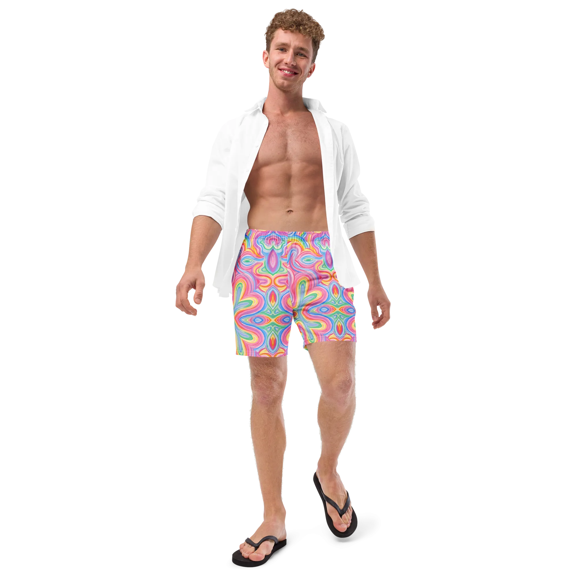 Swim Trunks ( Secret Internal Pocket)- "Unicorn" Design
