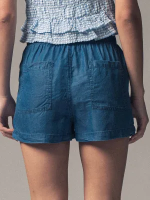 Tencel Patch Pocket Summer Shorts