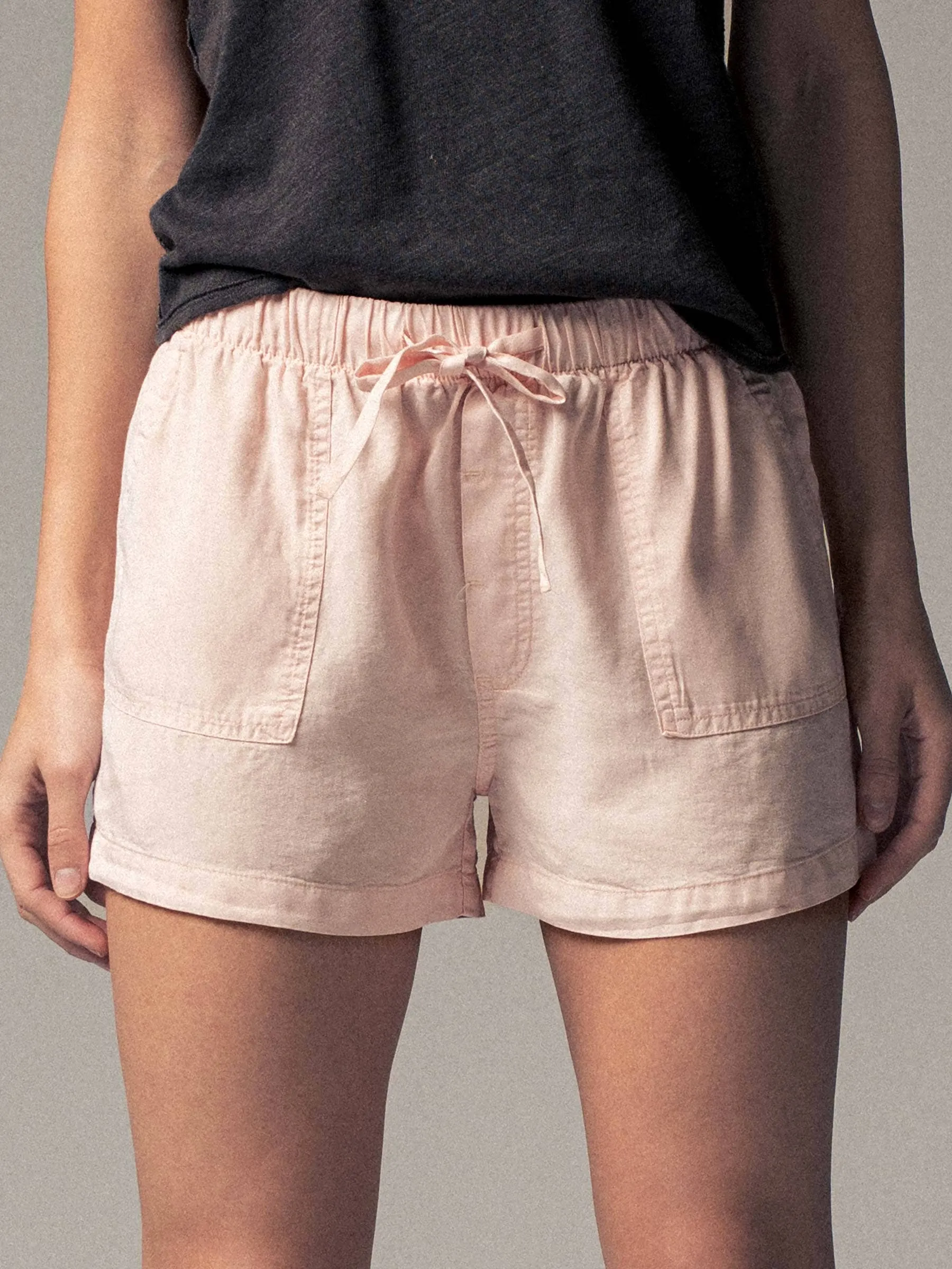 Tencel Patch Pocket Summer Shorts