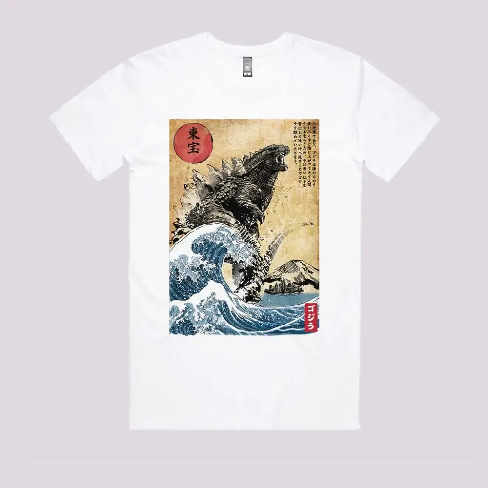 The Rise of Gojira Woodblock T-Shirt