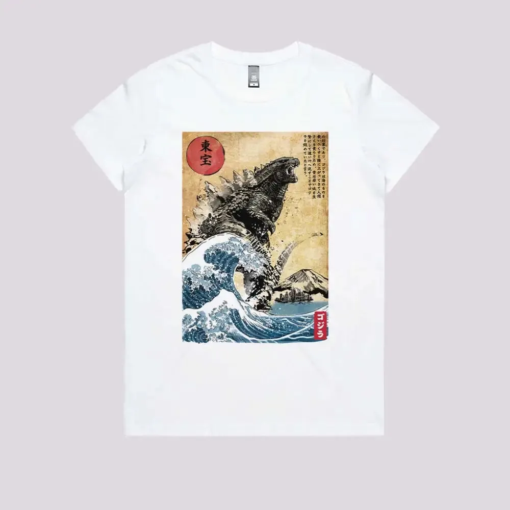 The Rise of Gojira Woodblock T-Shirt