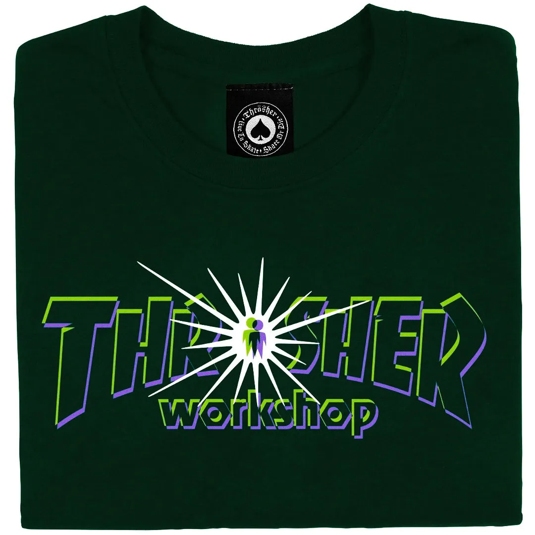 Thrasher - X AWS Nova Tee Forest Green