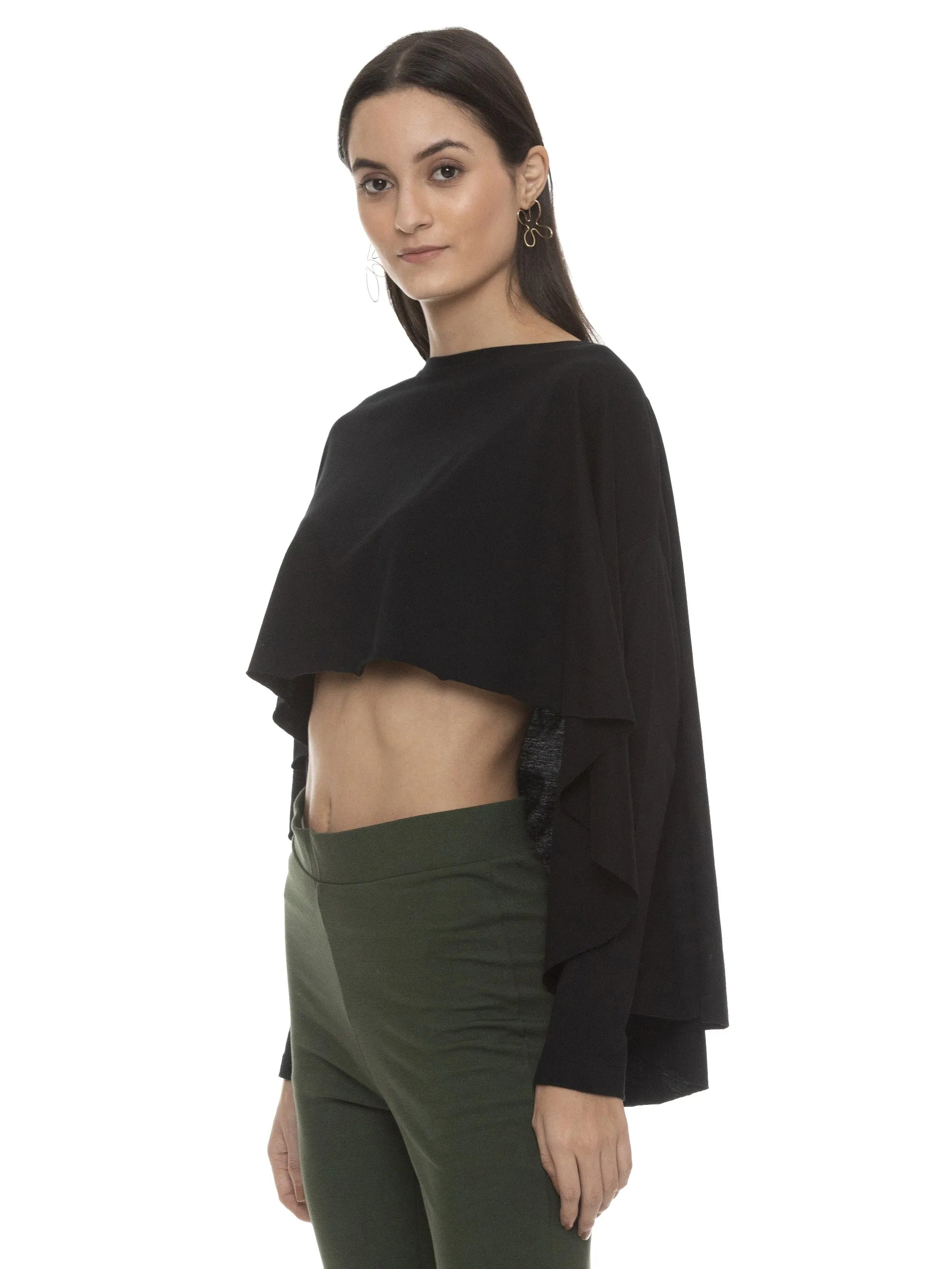 THROW & GO TOP (BLACK)