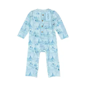 Tickety-Boo Winter Frost Henley Romper
