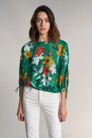 TÚNICA CON ESTAMPADO DE FLORES