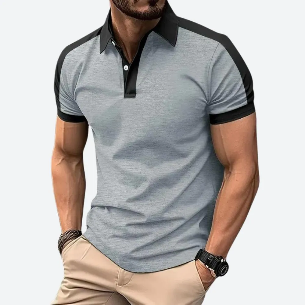 Trendy Short Sleeve Polo Shirt for Men