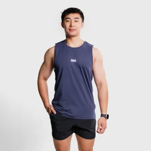 TWL - MEN'S EVERYDAY TANK - MIDNIGHT NAVY/WHITE