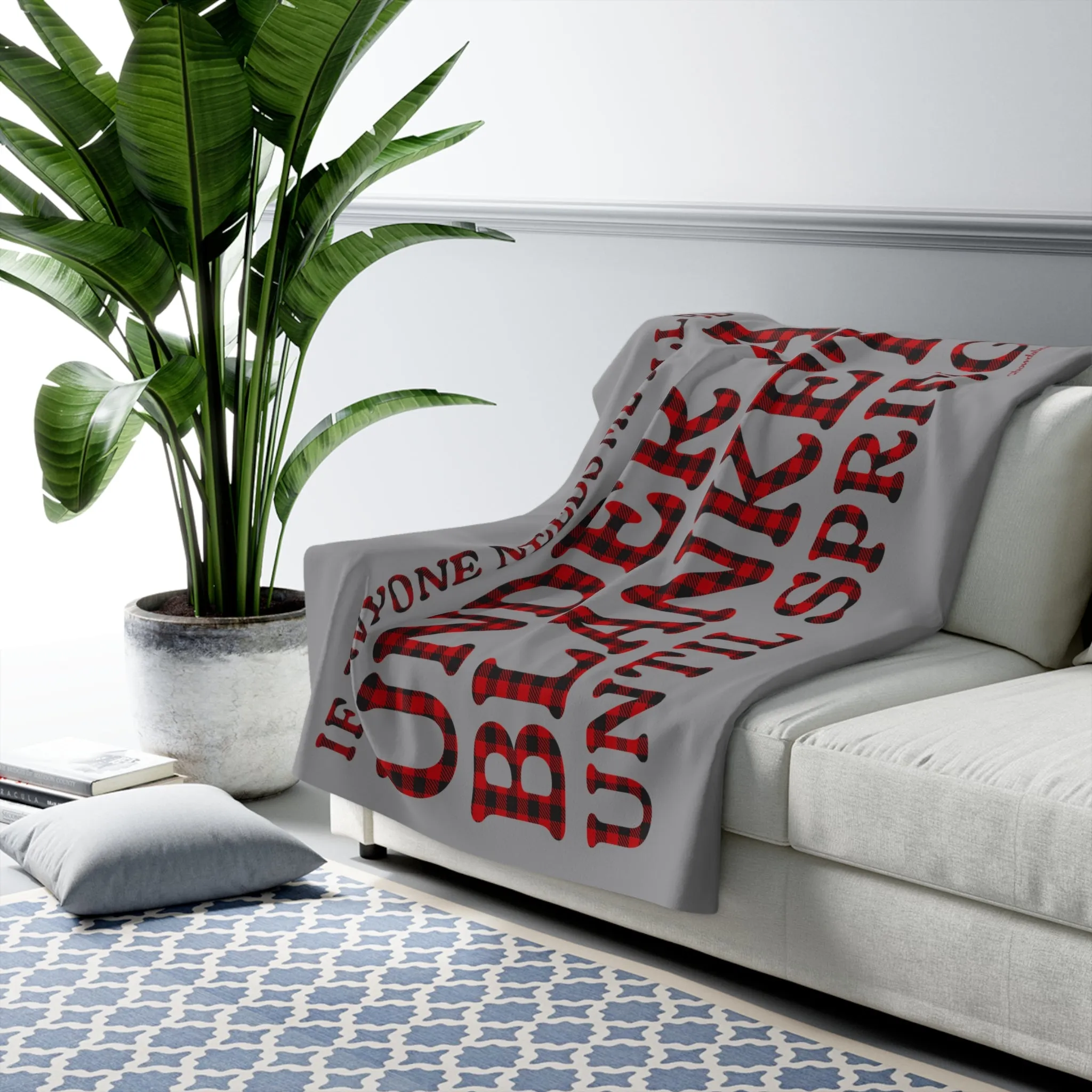 Under A Blanket Sherpa Fleece Blanket