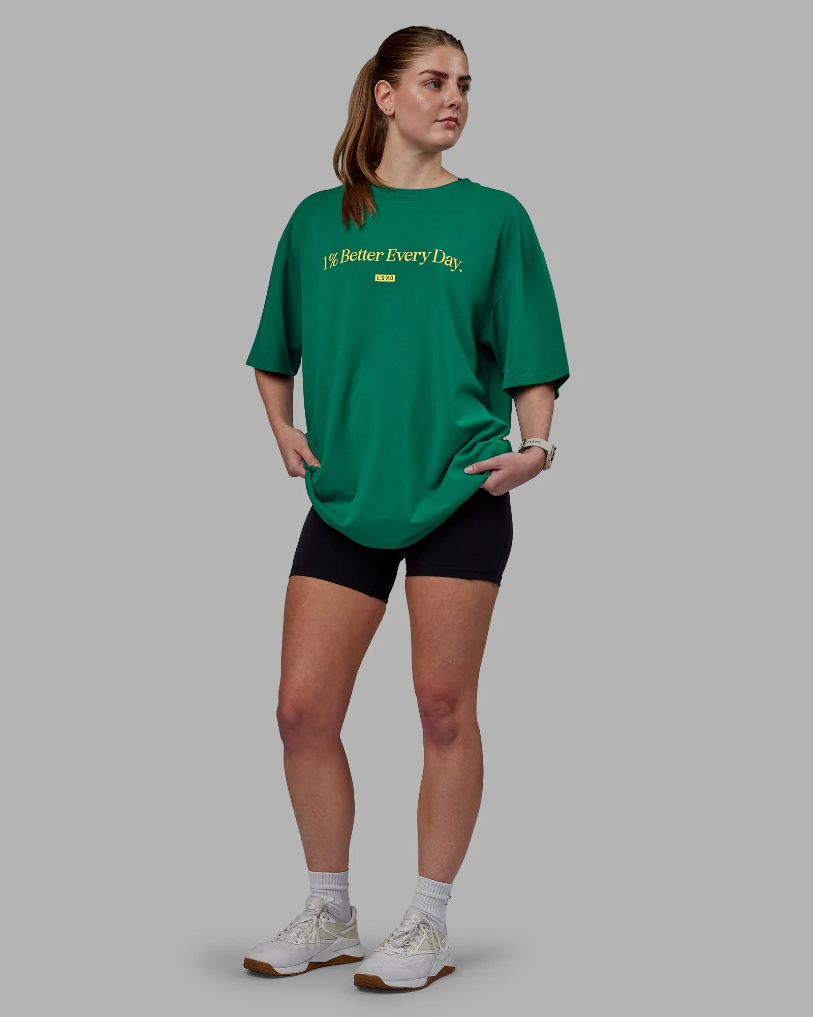 Unisex 1% Better FLXCotton Tee Oversize - Green-Gold