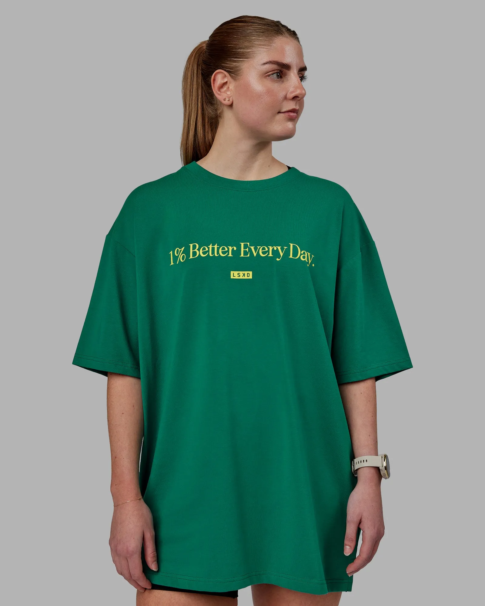 Unisex 1% Better FLXCotton Tee Oversize - Green-Gold