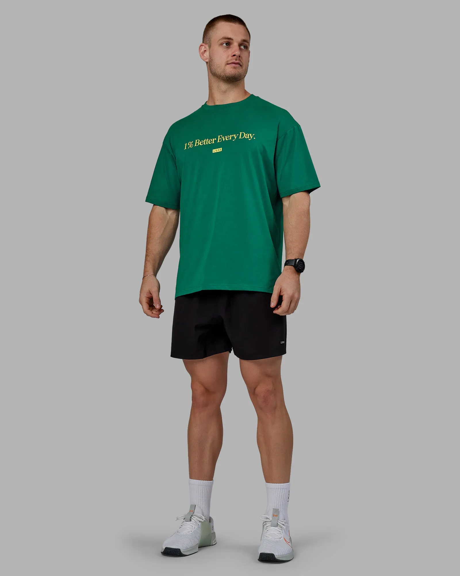 Unisex 1% Better FLXCotton Tee Oversize - Green-Gold