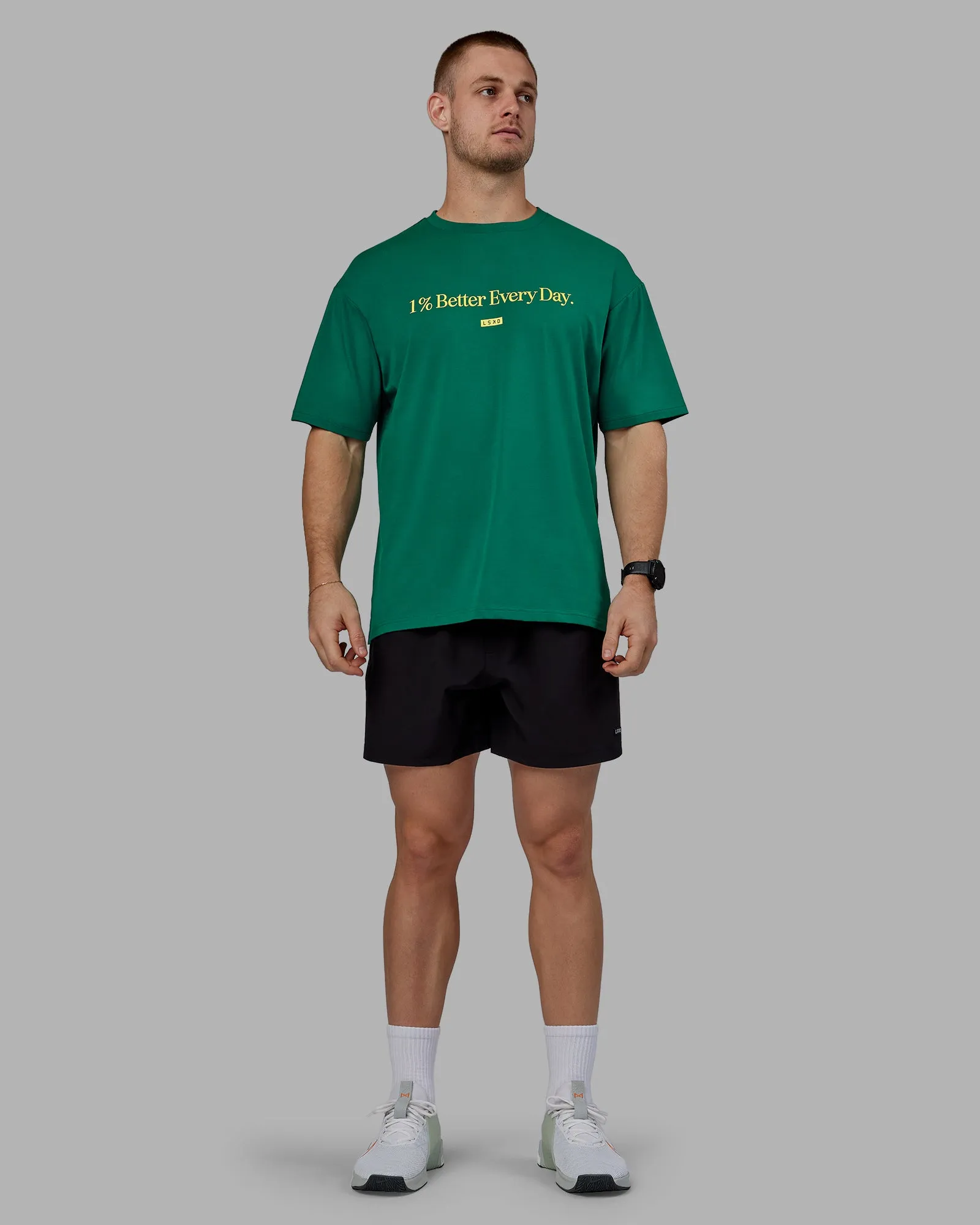 Unisex 1% Better FLXCotton Tee Oversize - Green-Gold
