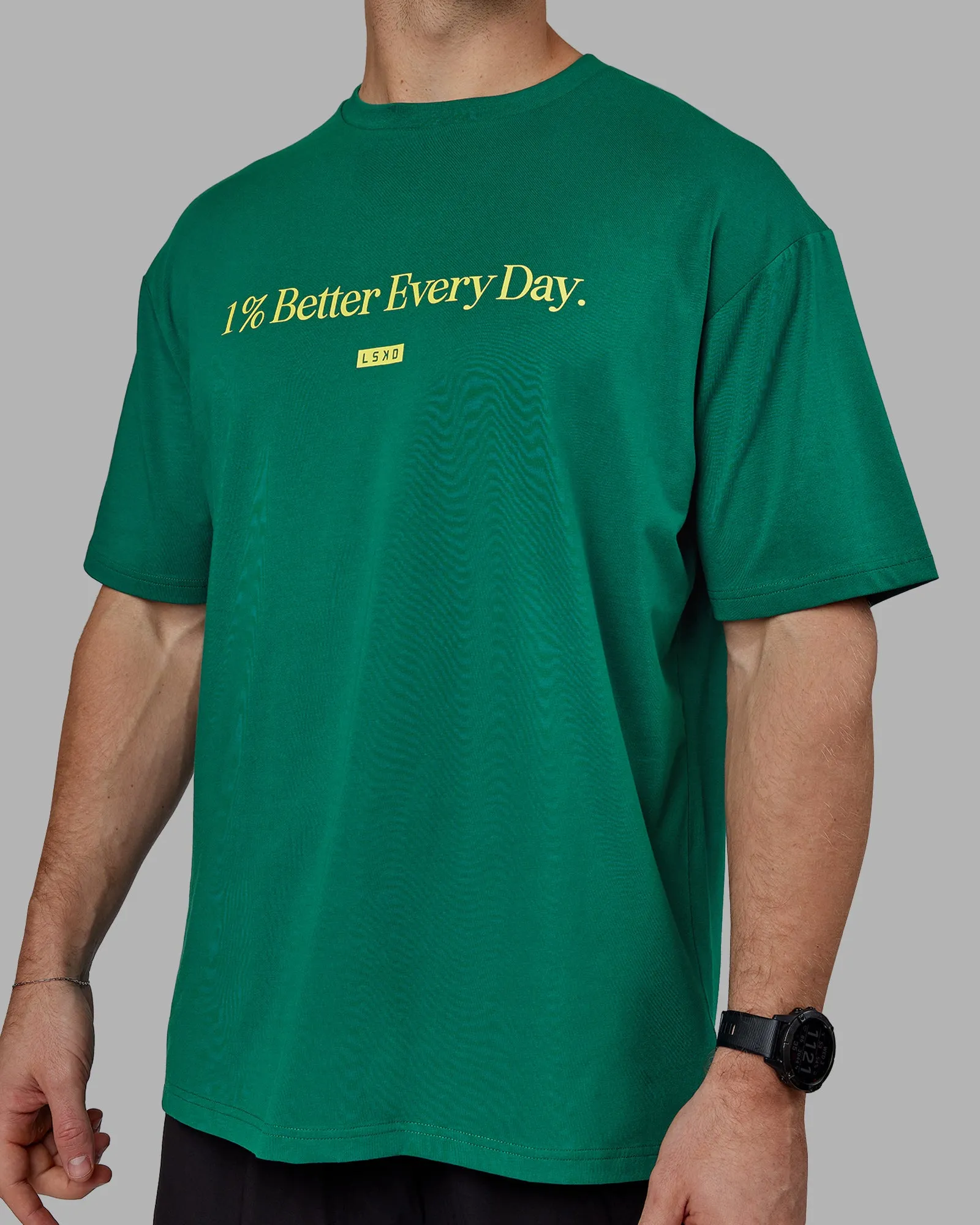 Unisex 1% Better FLXCotton Tee Oversize - Green-Gold