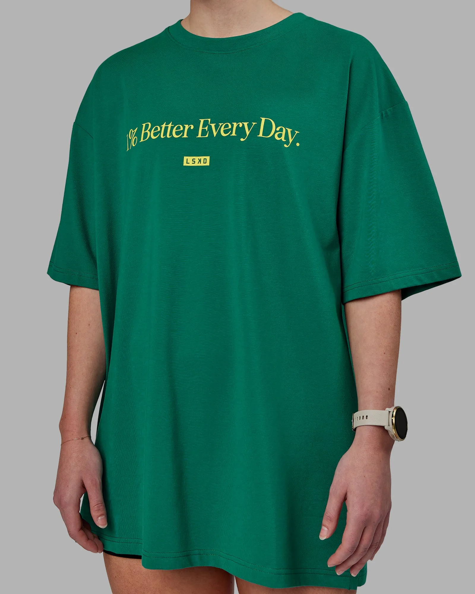 Unisex 1% Better FLXCotton Tee Oversize - Green-Gold
