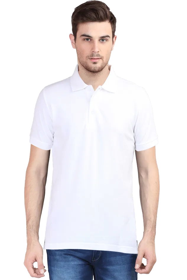 Unisex Brick Red Cotton Polo T-Shirt