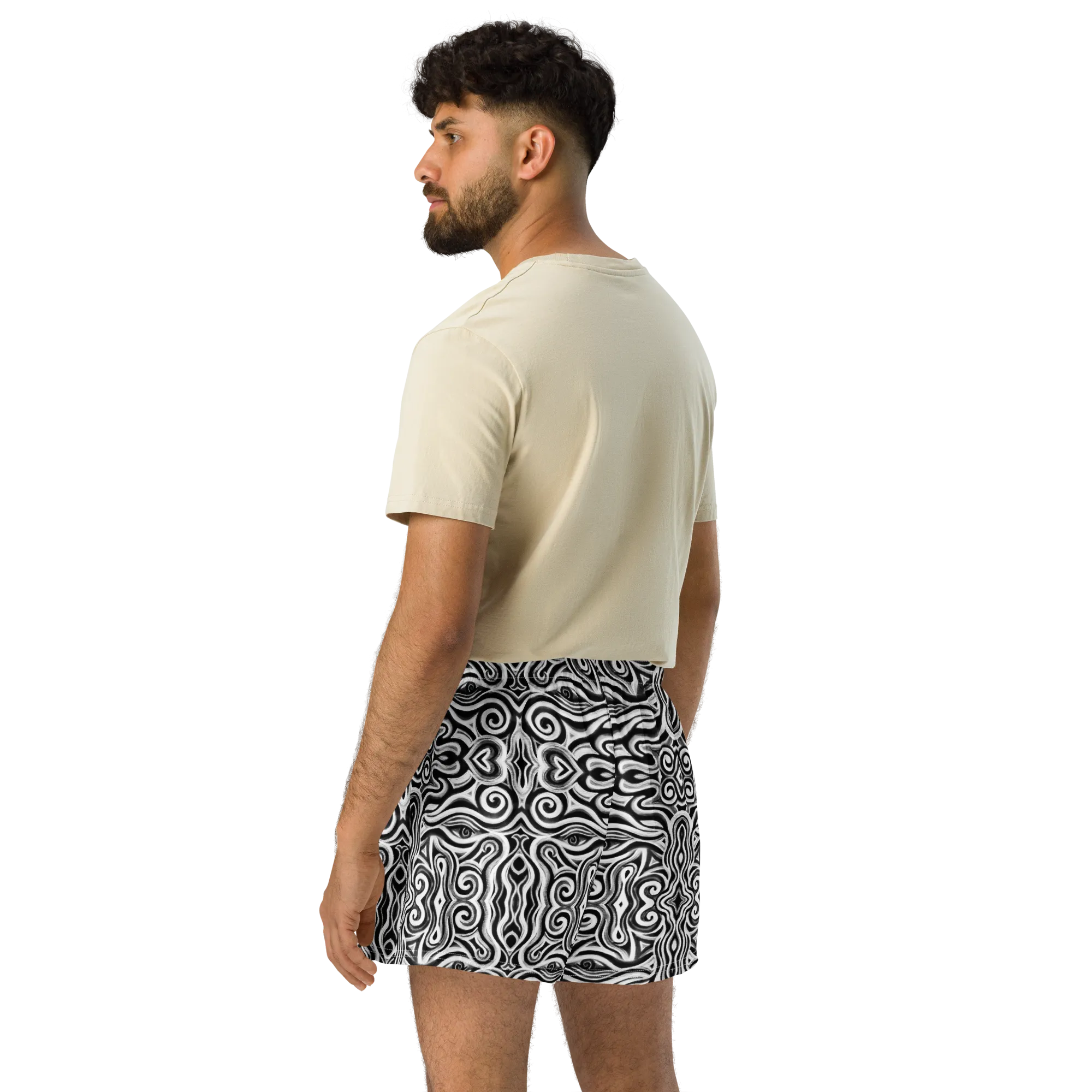 Unisex Running Shorts (Recycled Material)- "Time Travel" Design