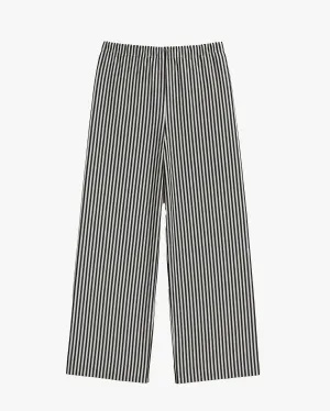 UNISEX STRIPED PANTS - GREY