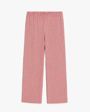 UNISEX STRIPED PANTS - RED